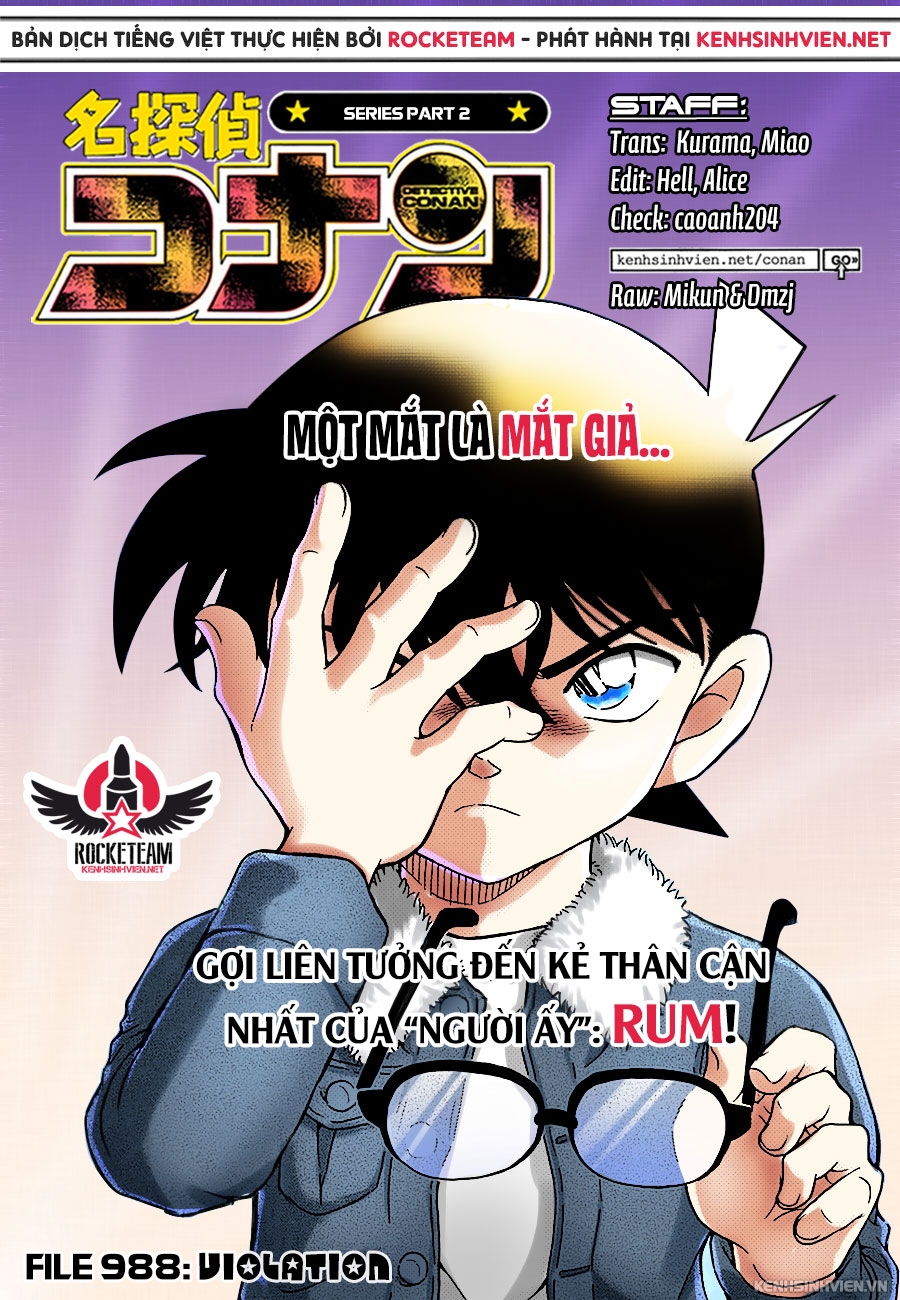 Thám Tử Conan Chapter 988 - Trang 2