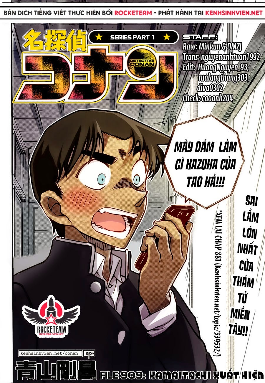 Thám Tử Conan Chapter 909 - Trang 2