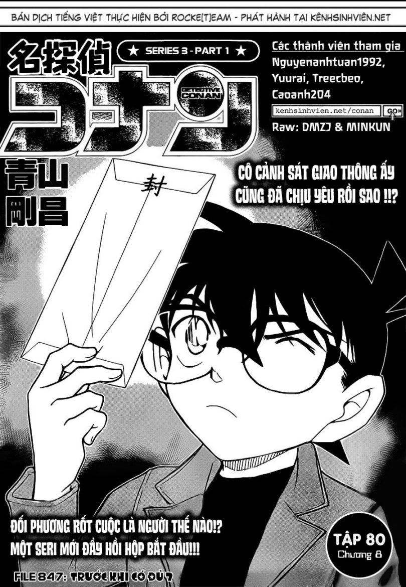 Thám Tử Conan Chapter 847 - Trang 2