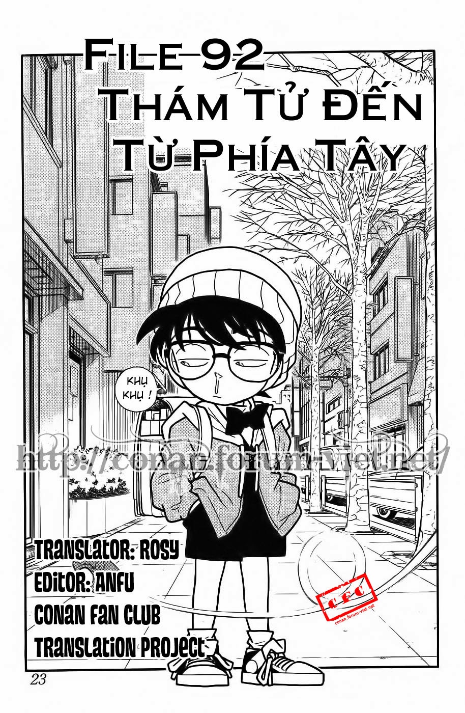 Thám Tử Conan Chapter 92 - Trang 2