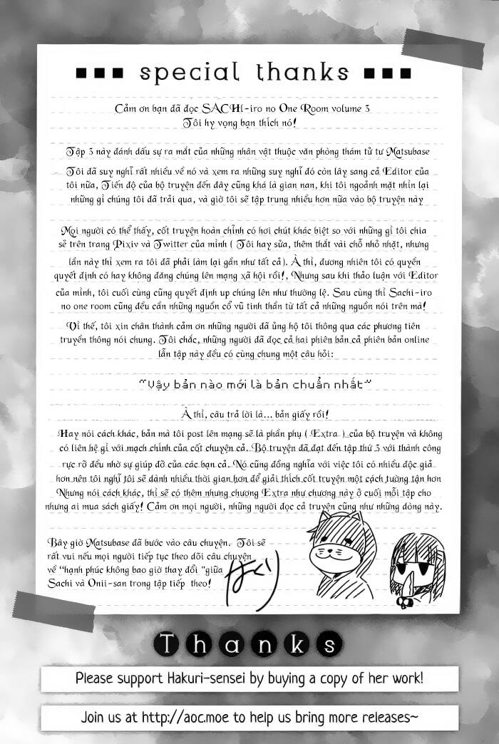 Sachiiro No One Room Chapter 18.5 - Trang 2