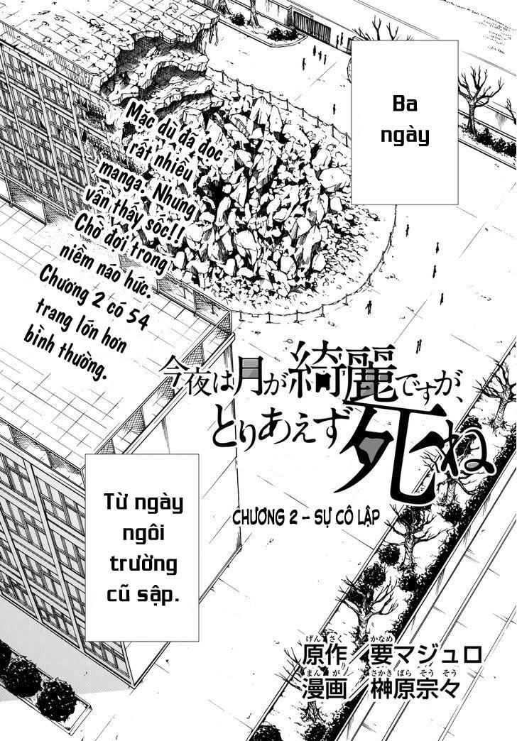 Konya Wa Tsuki Ga Kirei Desu Ga, Toriaezu Shi Ne Chapter 2 - Trang 2