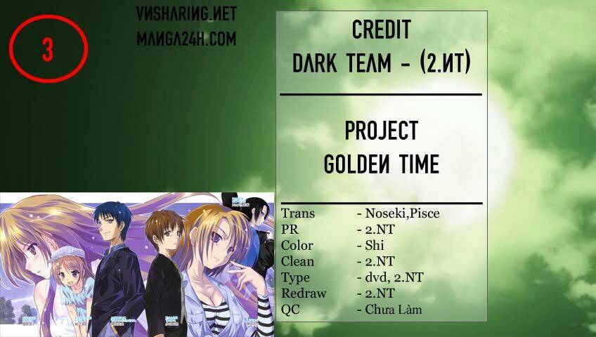 Golden Time Chapter 3 - Trang 2