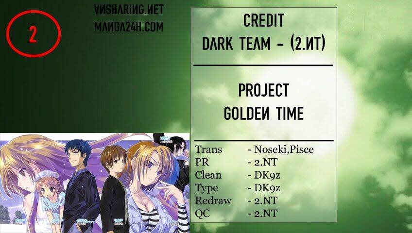 Golden Time Chapter 2 - Trang 2