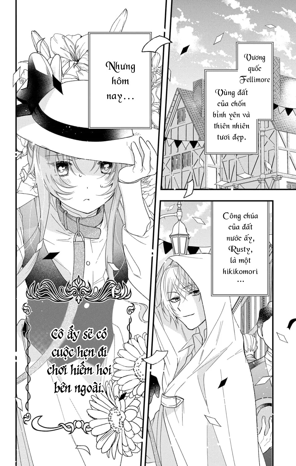 Hikikomori Hime To Dokuzetsu Kishi-Sama Chapter 3 - Trang 2