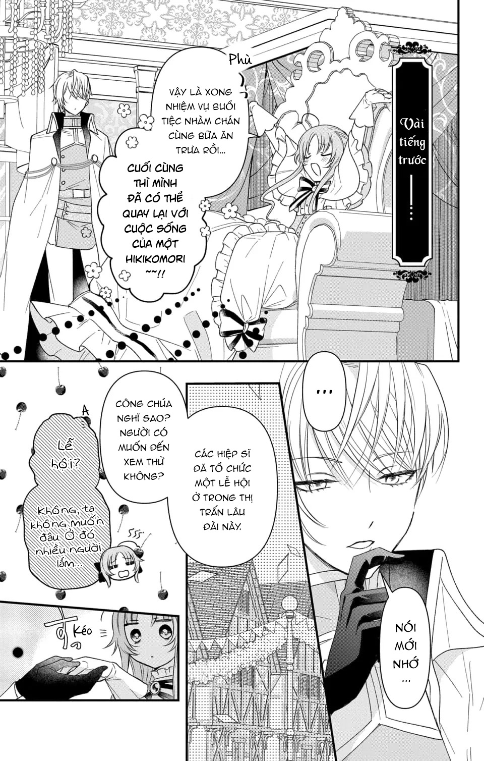 Hikikomori Hime To Dokuzetsu Kishi-Sama Chapter 3 - Trang 2