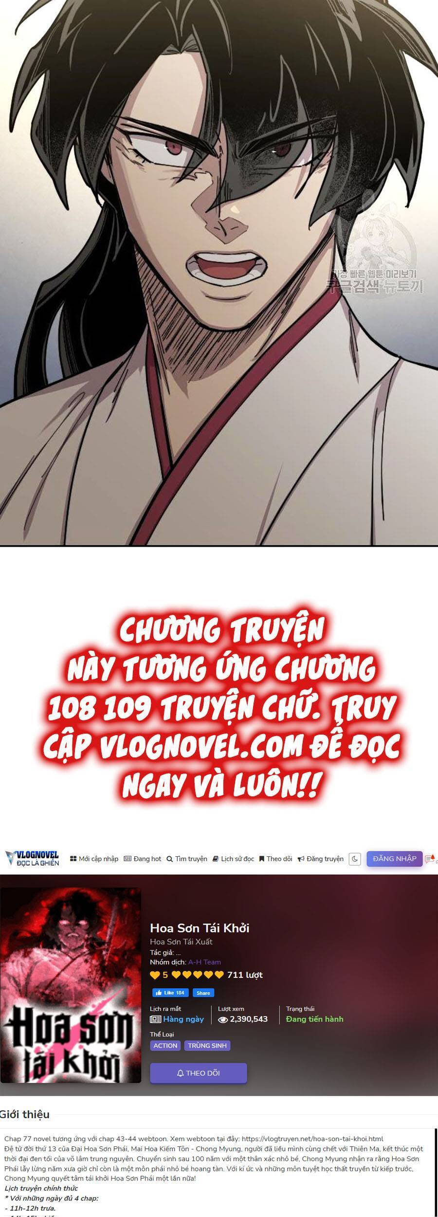 Hoa Sơn Tái Xuất | Hoa Sơn Tái Khởi Chapter 67 - Trang 2