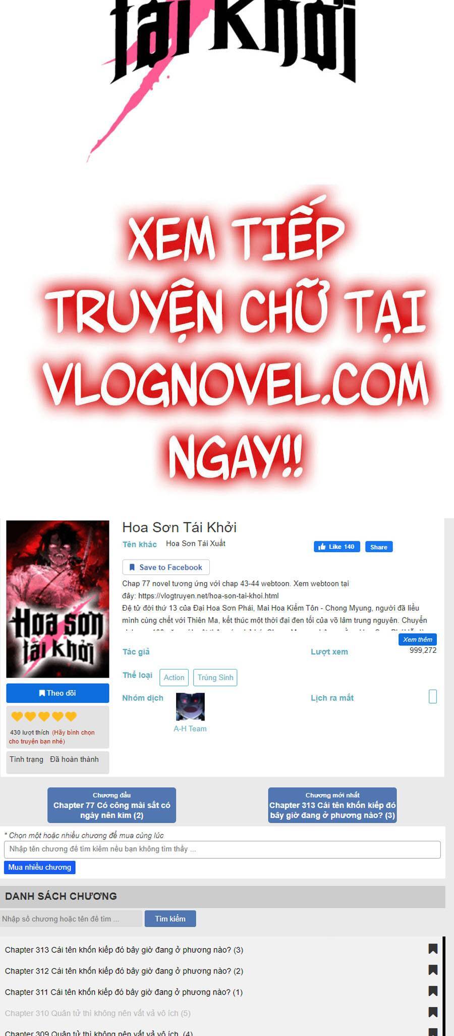 Hoa Sơn Tái Xuất | Hoa Sơn Tái Khởi Chapter 57 - Trang 2