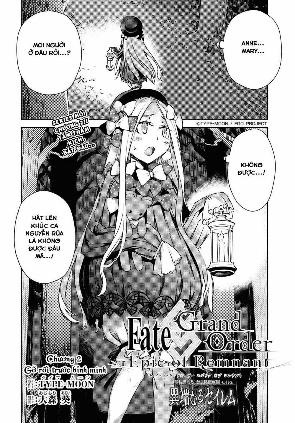 Fate/Grand Order: Epic Of Remnant – Salem Chapter 2 - Trang 2