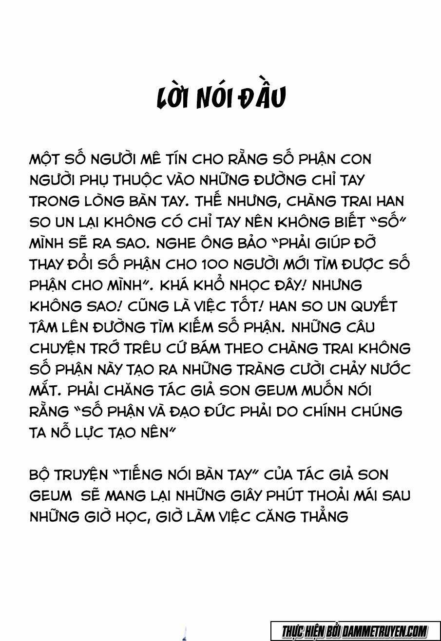 Tiếng Nói Bàn Tay Chapter 0 - Trang 2