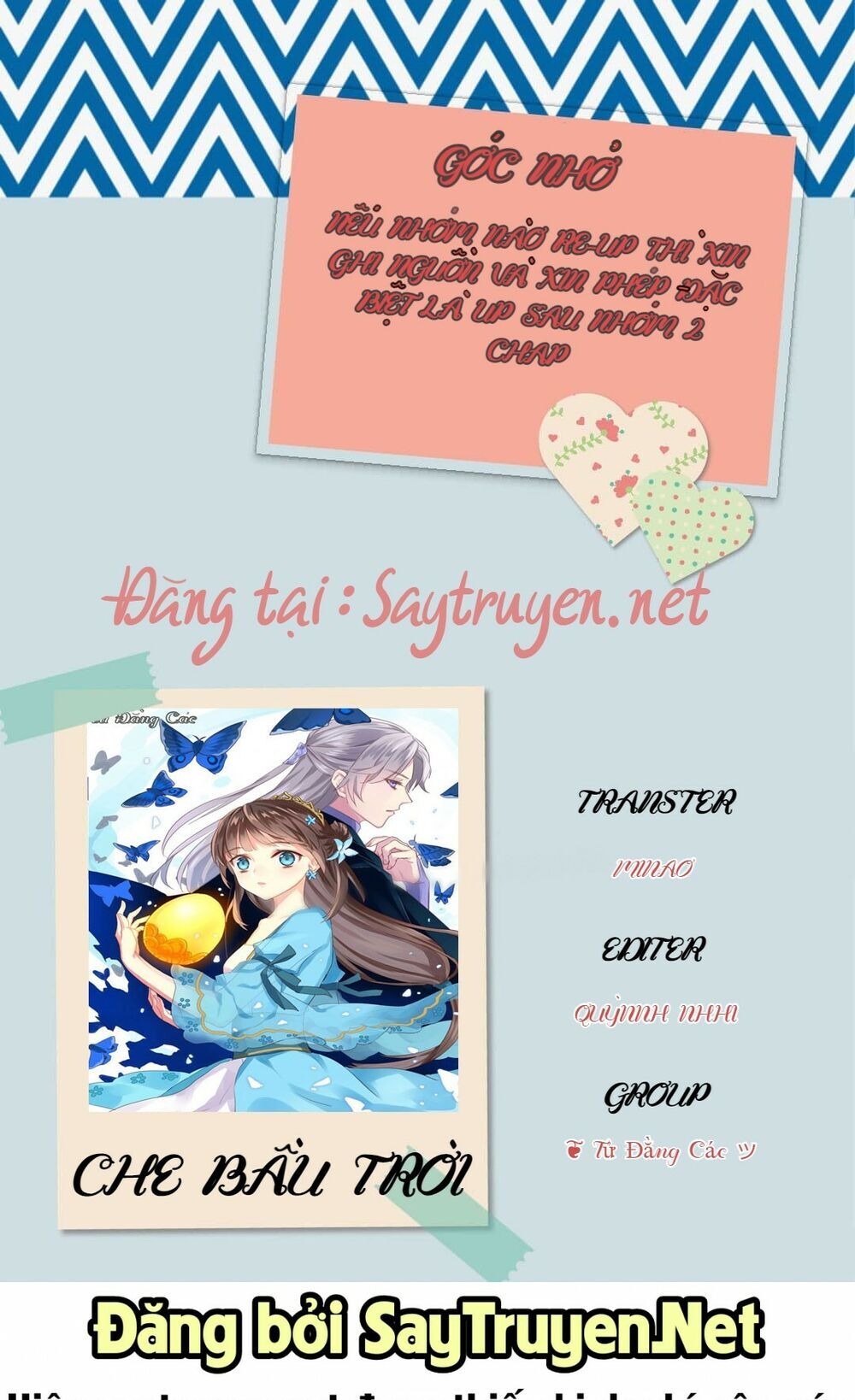 Che Bầu Trời Chapter 5 - Trang 2