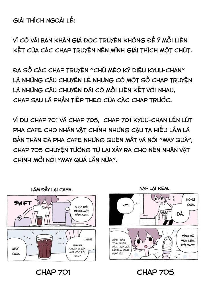 Chú Mèo Kỳ Diệu Kyuu-Chan Chapter 706 - Trang 2