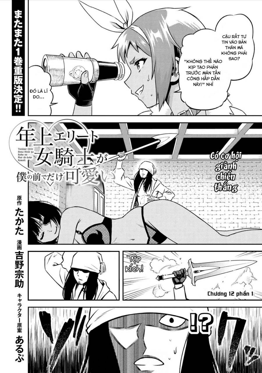 Toshiue Elite Onna Kishi Ga Boku No Mae De Dake Kawaii Chapter 12.1 - Trang 2