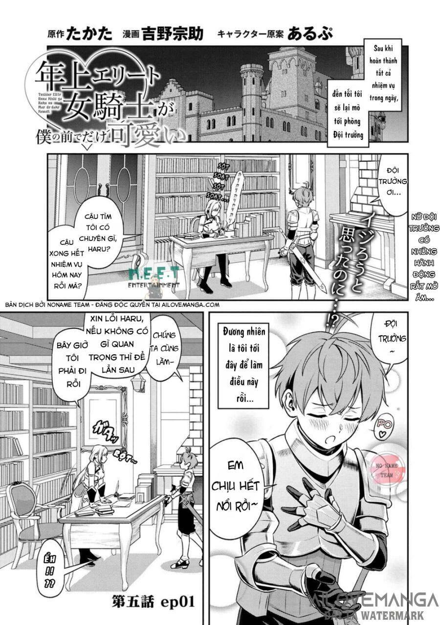 Toshiue Elite Onna Kishi Ga Boku No Mae De Dake Kawaii Chapter 5.1 - Trang 2