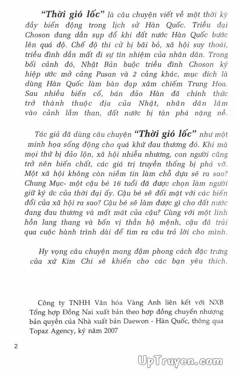 Thời Gió Lốc (Thời Đại Phong Tang) Chapter 5 - Trang 2