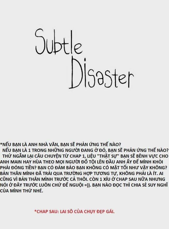 Subtle Disaster Chapter 16 - Trang 2