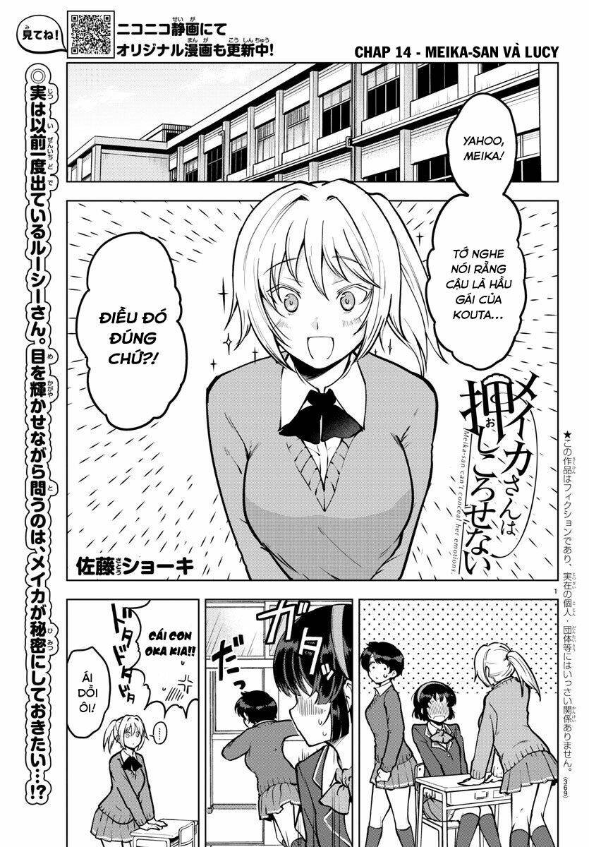 Meika-San Can’T Conceal Her Emotions Chapter 14 - Trang 2