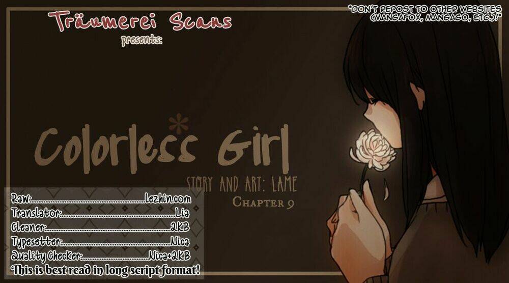 Colorless Girl Chapter 9 - Trang 2