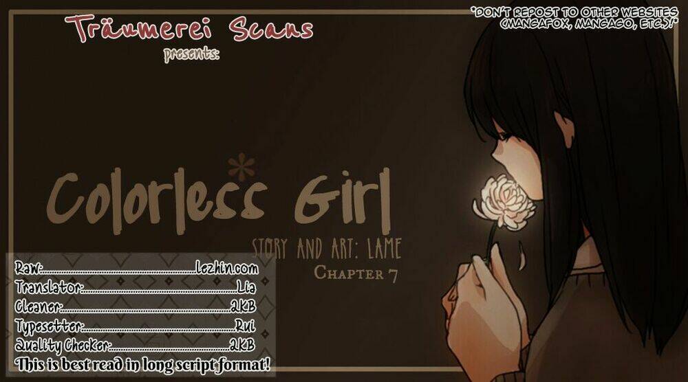 Colorless Girl Chapter 7 - Trang 2