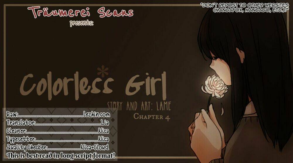 Colorless Girl Chapter 4 - Trang 2