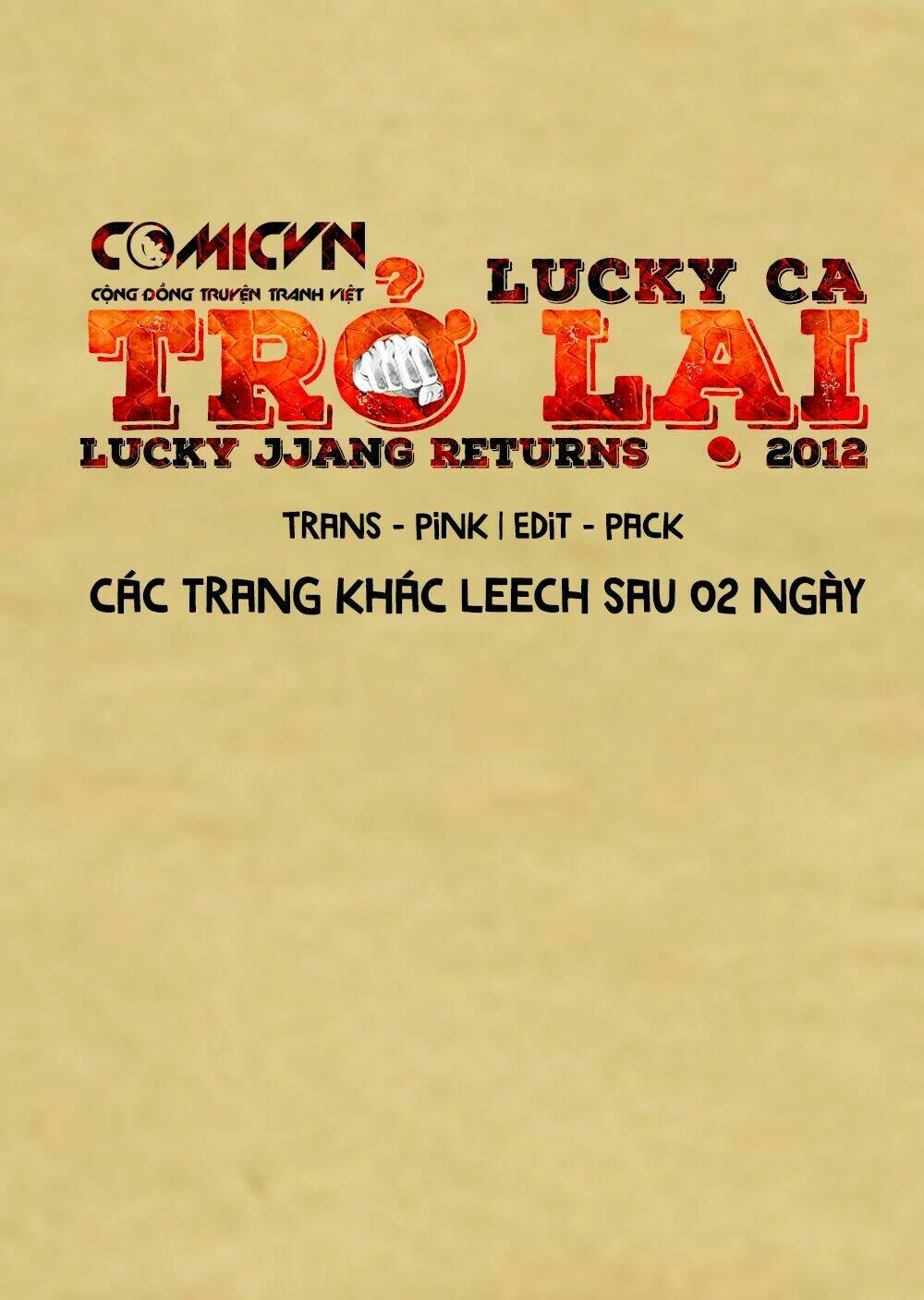 Lucky Ca Trở Lại – Lucky Jjang Returns 2012 Chapter 10 - Trang 2