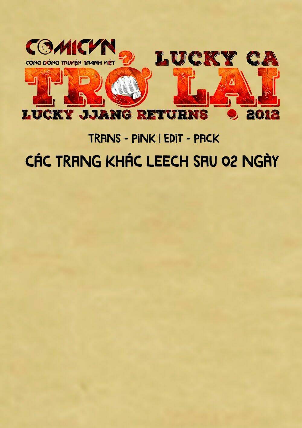 Lucky Ca Trở Lại – Lucky Jjang Returns 2012 Chapter 8 - Trang 2