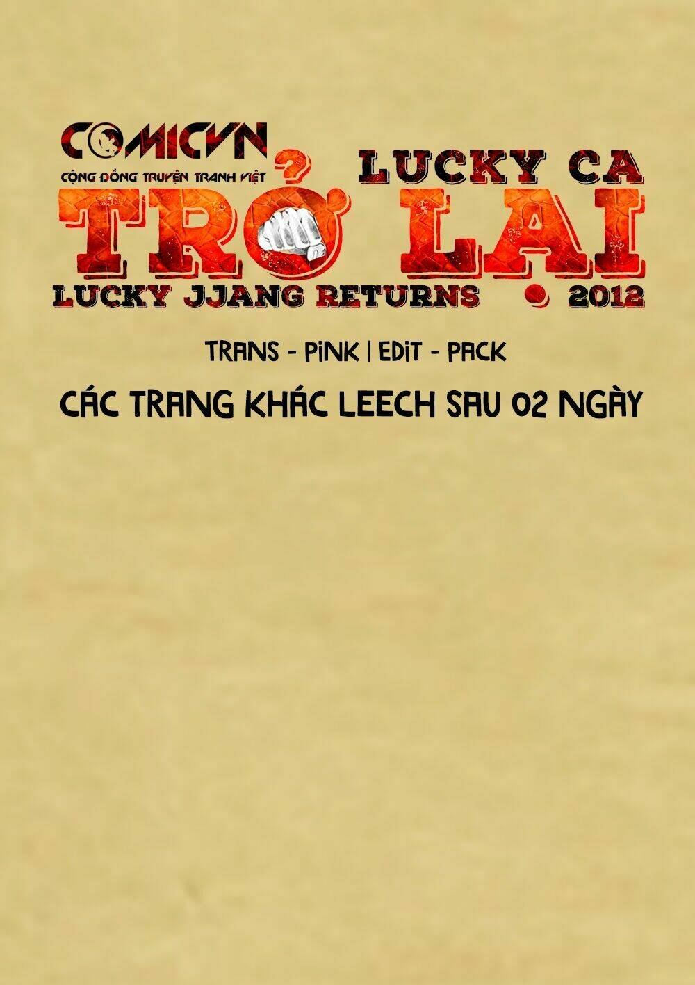 Lucky Ca Trở Lại – Lucky Jjang Returns 2012 Chapter 7 - Trang 2