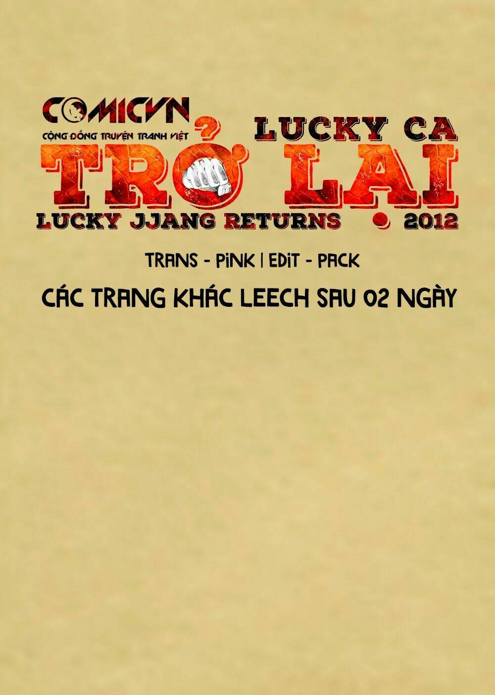 Lucky Ca Trở Lại – Lucky Jjang Returns 2012 Chapter 6 - Trang 2