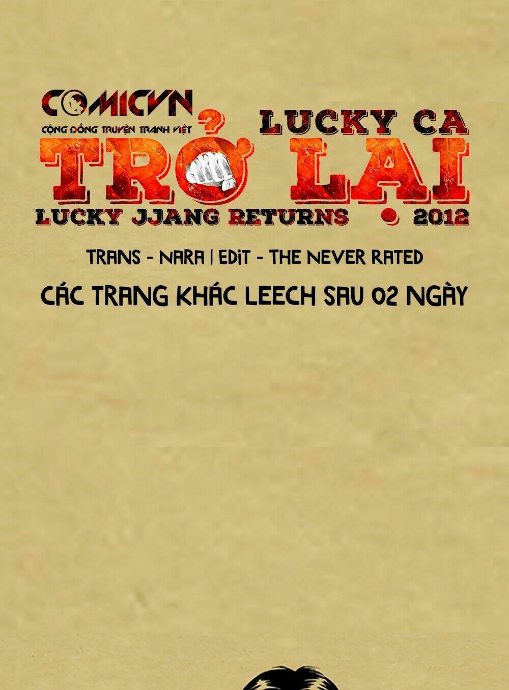 Lucky Ca Trở Lại – Lucky Jjang Returns 2012 Chapter 1 - Trang 2