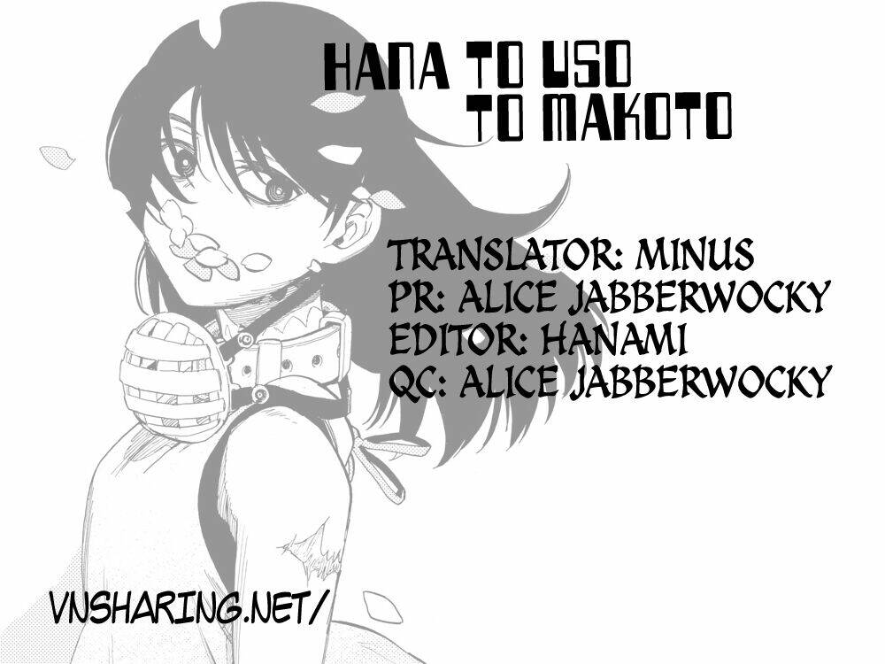 Hana To Uso To Makoto Chapter 9 - Trang 2