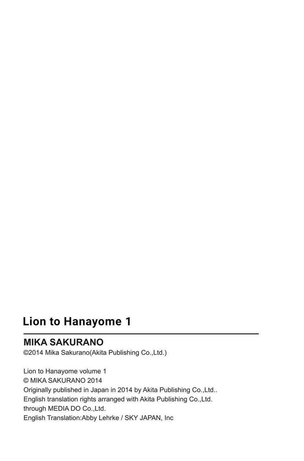 Lion To Hanayome Chapter 4 - Trang 2