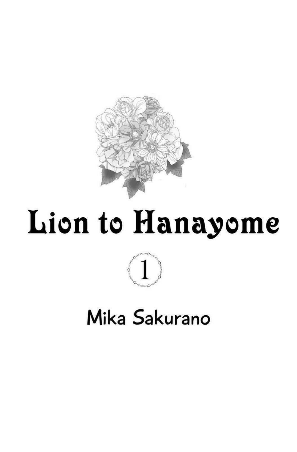 Lion To Hanayome Chapter 1 - Trang 2