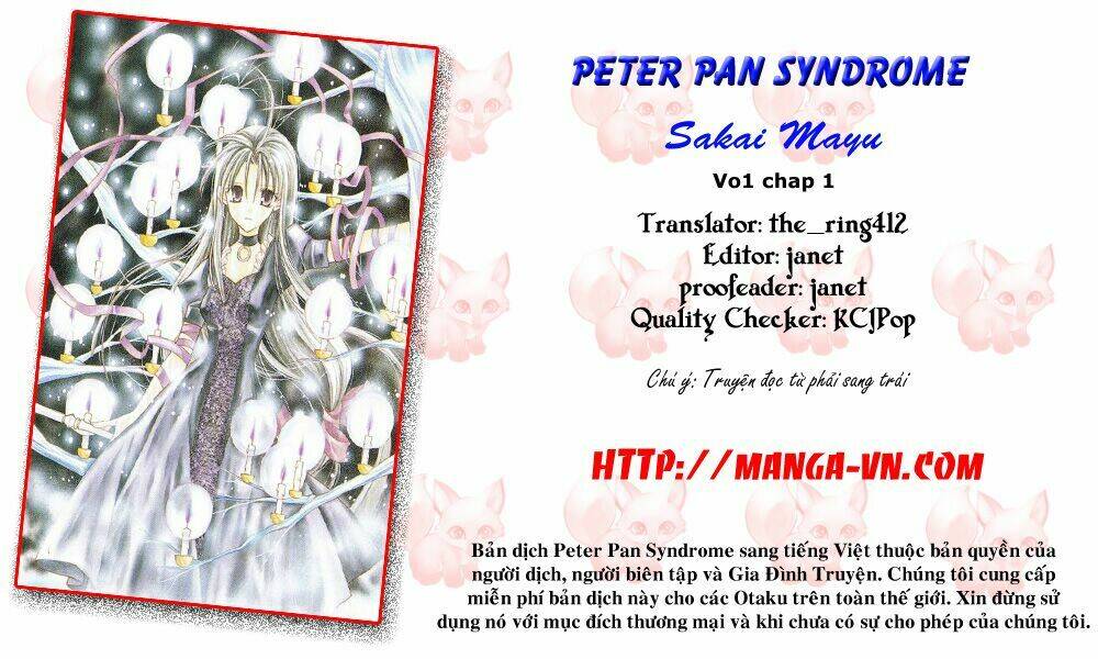 Peter Pan Syndrome Chapter 1 - Trang 2