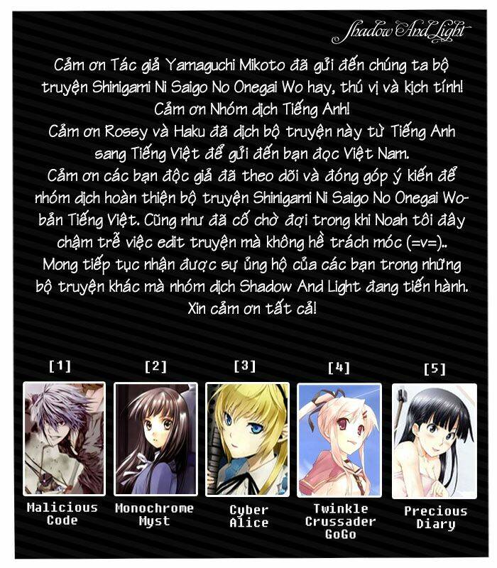 Shinigamisama Ni Saigo No Onegai Wo Chapter 18 - Trang 2