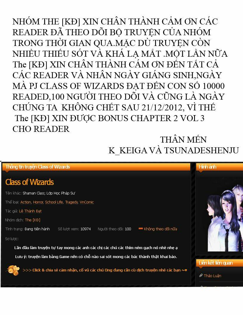 Class Of Wizards Chapter 3.2 - Trang 2