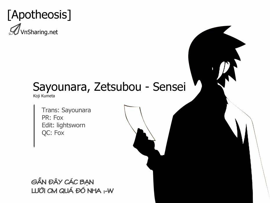 Sayounara, Zetsubou-Sensei Chapter 32 - Trang 2