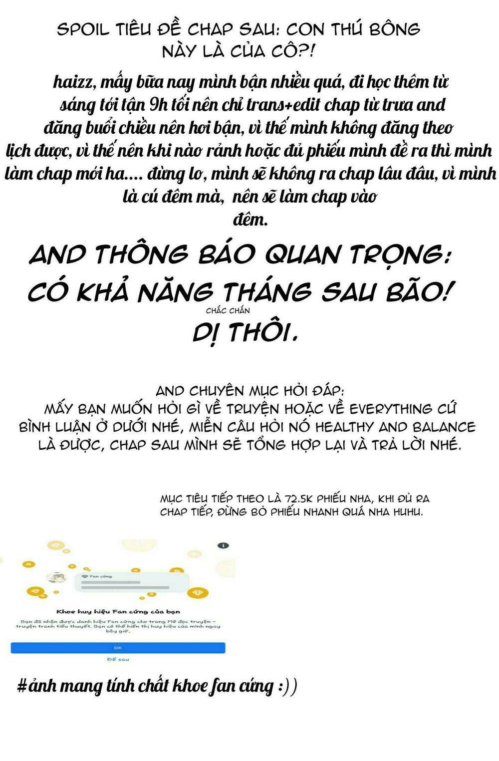 Nam Thần Manh Bảo Tận Diệt Chapter 59.1 - Trang 2