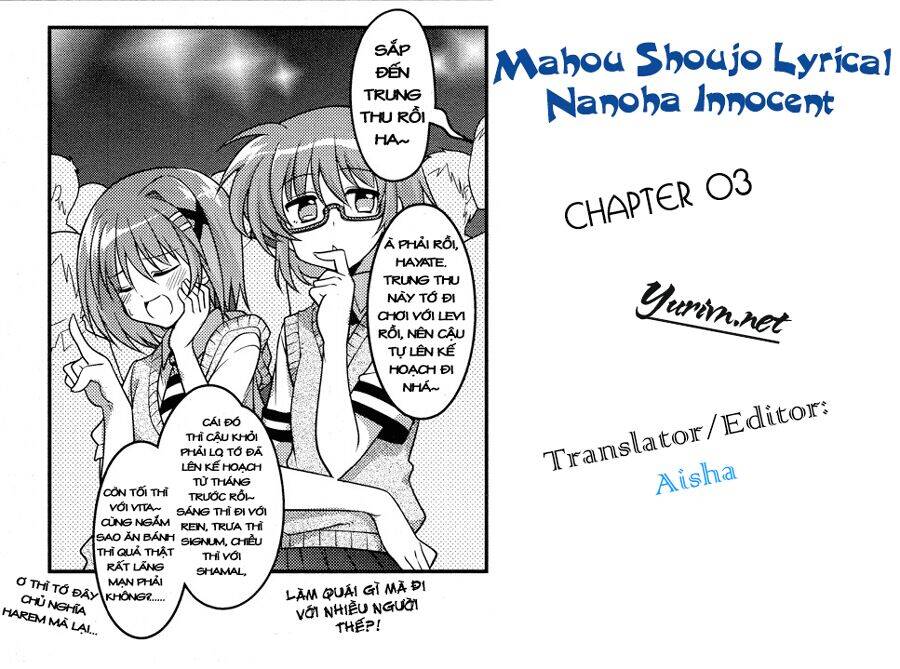 Mahou Shoujo Lyrical Nanoha Innocent Chapter 3 - Trang 2