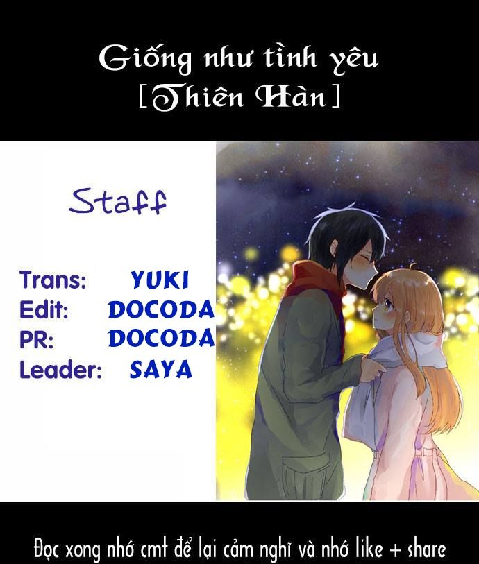 Giống Như Tình Yêu! Chapter 10.1 - Trang 2