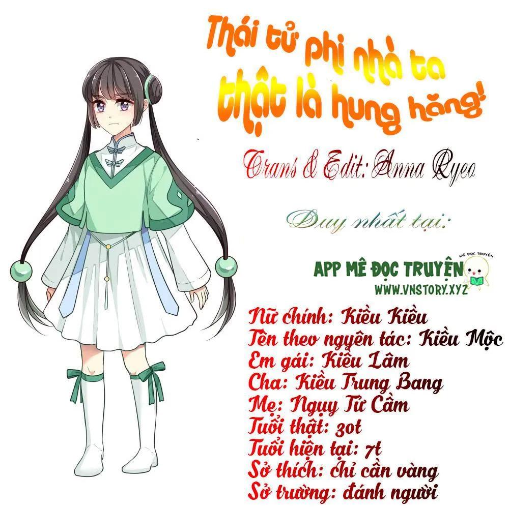 Thái Tử Phi Nhà Ta Thật Hung Hăng Chapter 11 - Trang 2