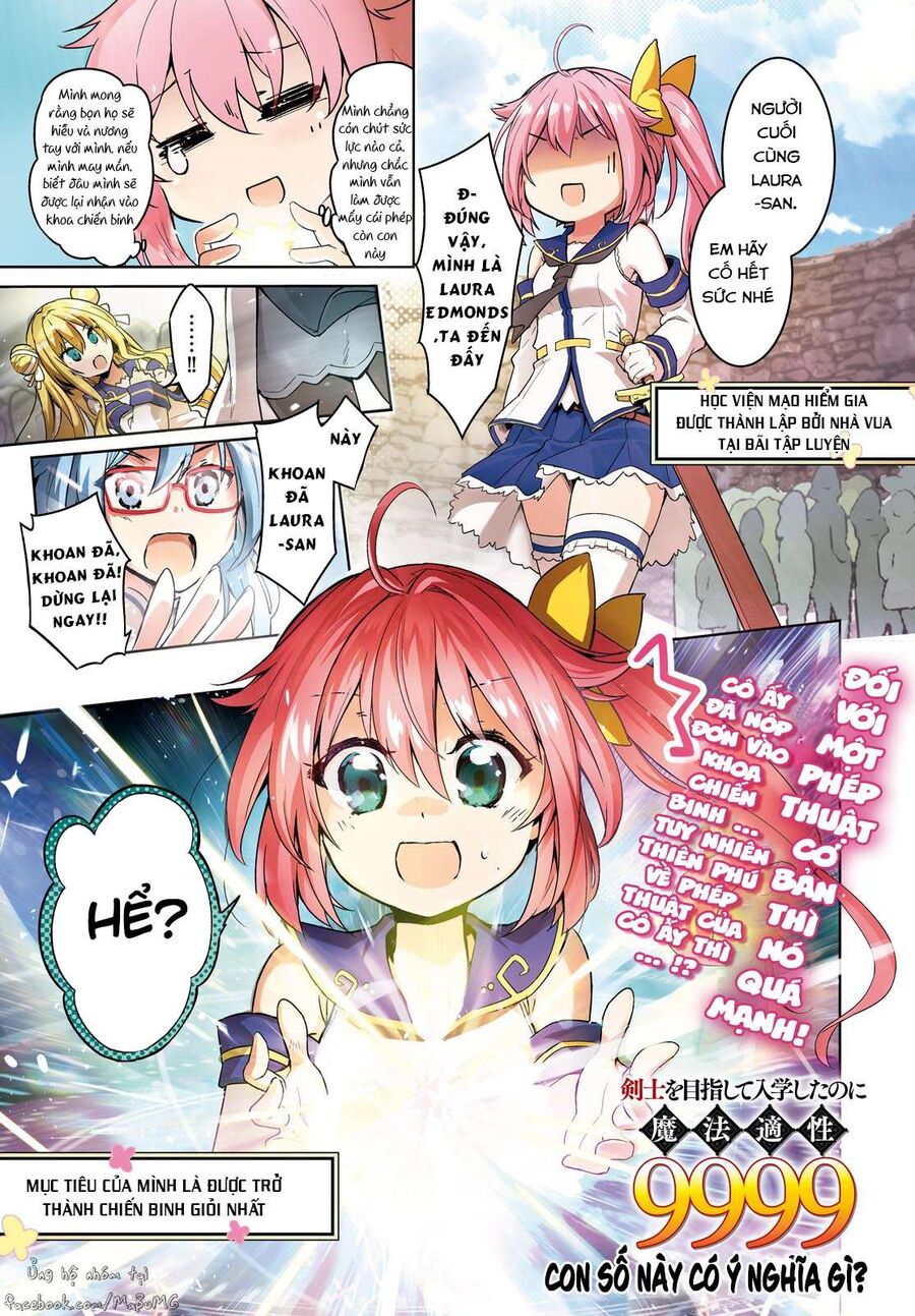 Kenshi Wo Mezashite Nyuugaku Shita No Ni Mahou Tekisei 9999 Nan Desu Kedo!? Chapter 1 - Trang 2