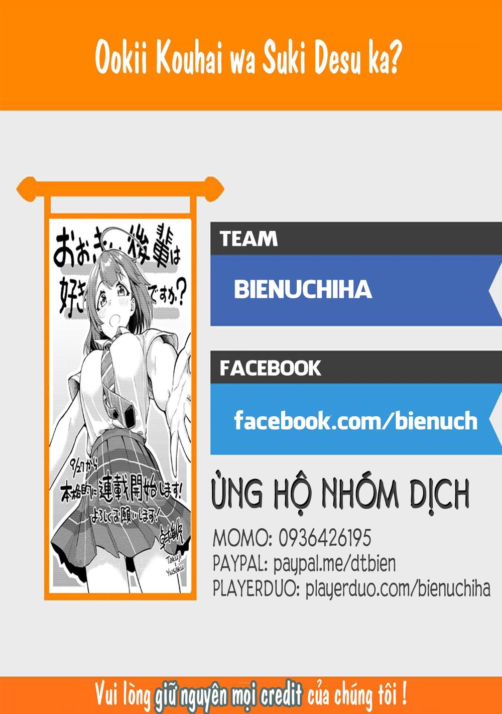 Senpai Có Thích Đàn Em Bb (Big Boobs) Chapter 20 - Trang 2