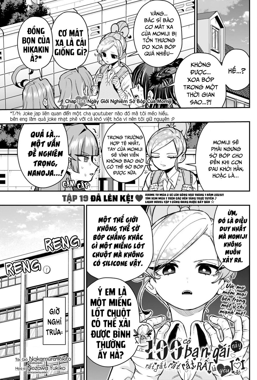 Kimi No Koto Ga Dai Dai Dai Dai Daisuki Na 100-Nin No Kanojo Chapter 190 - Trang 2