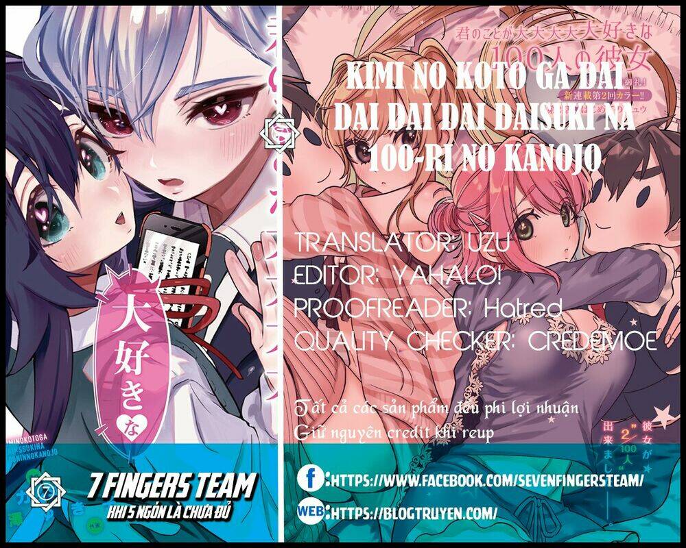 Kimi No Koto Ga Dai Dai Dai Dai Daisuki Na 100-Nin No Kanojo Chapter 21 - Trang 2