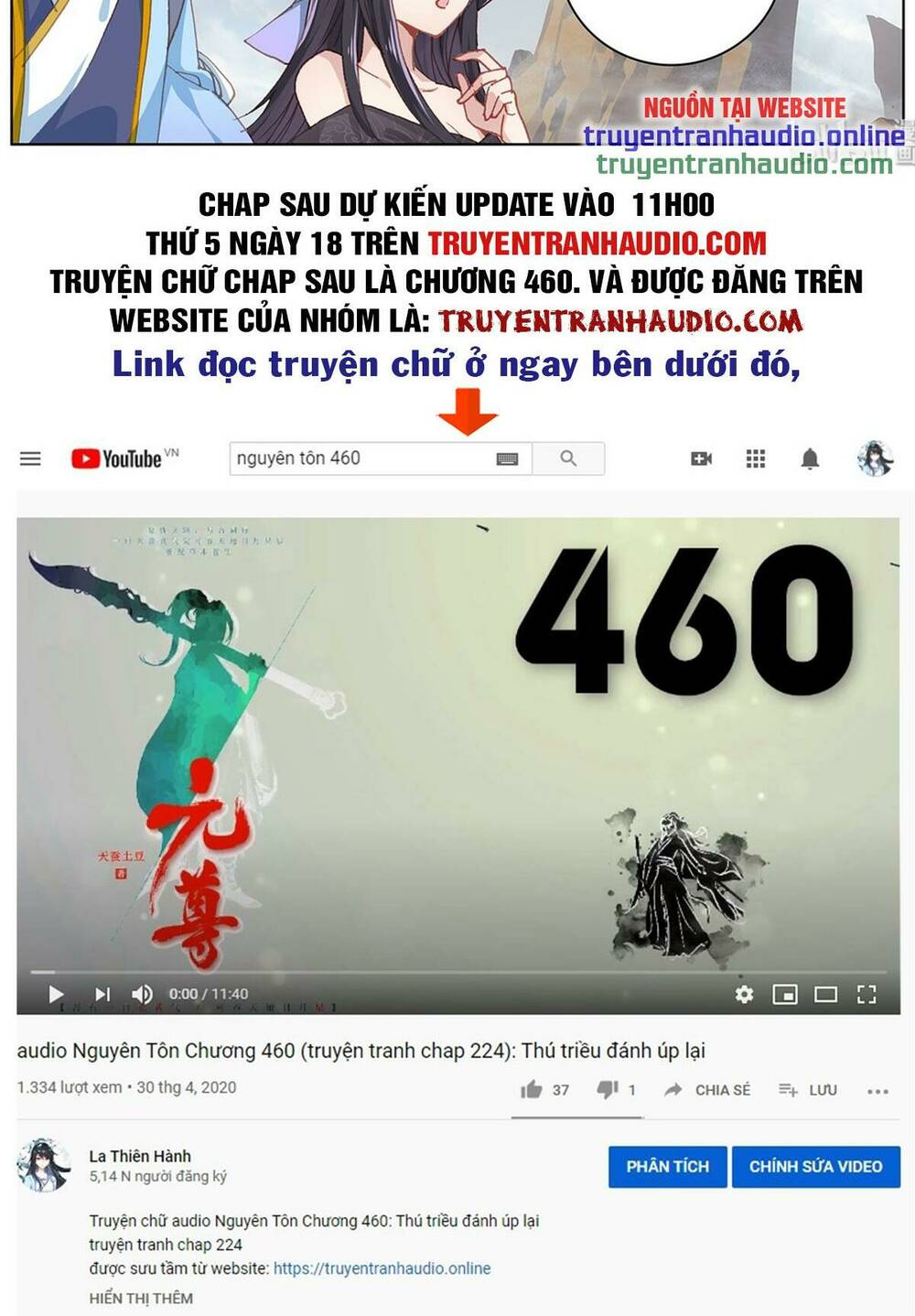 Nguyên Tôn Chapter 224.1 - Trang 2