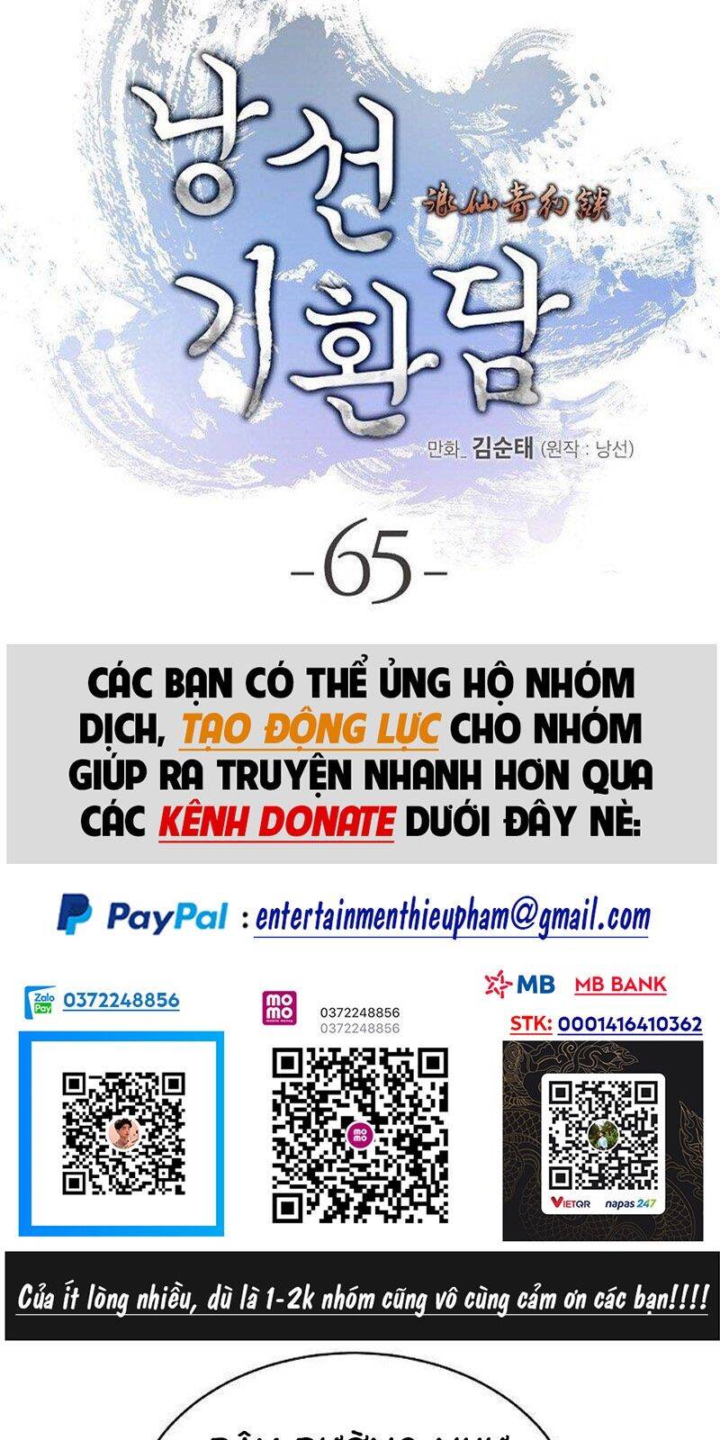 Lãng Tiên Kỳ Đàm Chapter 65 - Trang 2