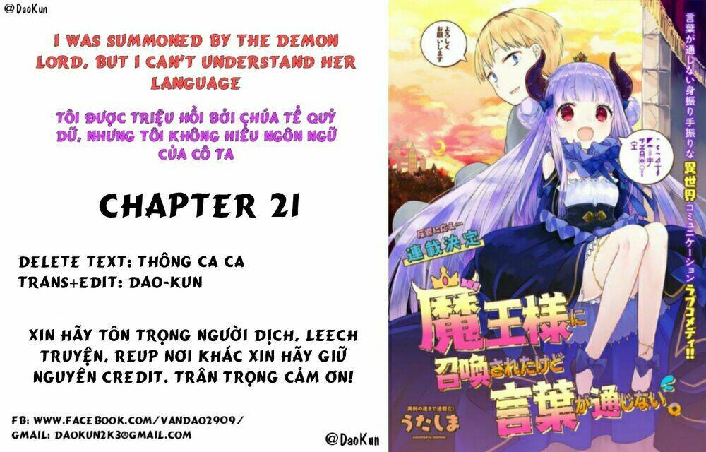 Maou-Sama Ni Shoukan Sa Retakedo Kotoba Ga Tsuujinai Chapter 22 - Trang 2