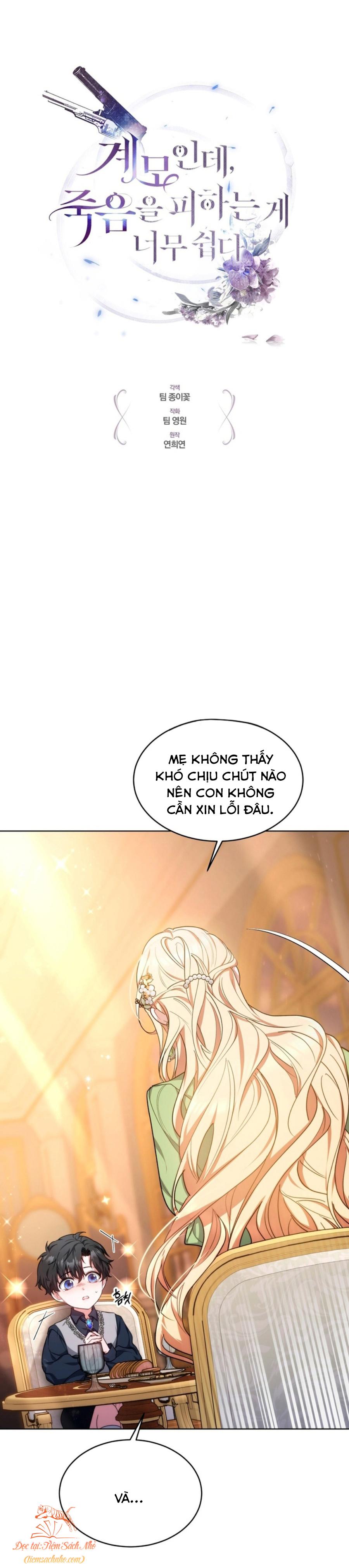 Dù Là Mẹ Kế Nhưng Tôi Thoát Khỏi Cái Chết Rất Dễ Dàng Chapter 6 - Trang 2