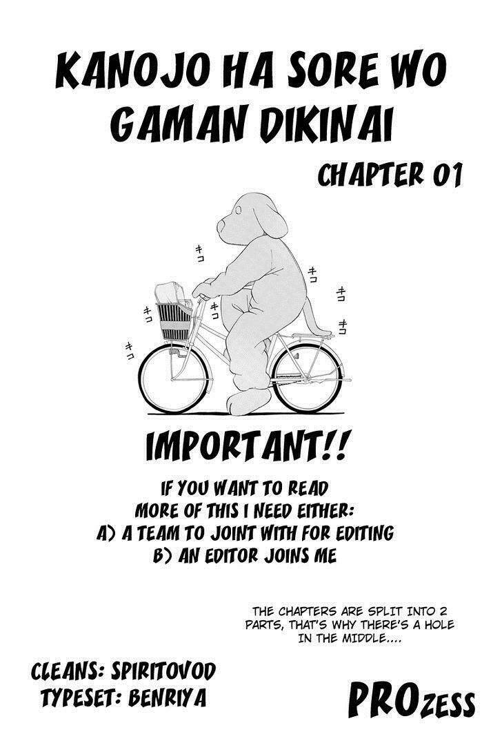 Kanojo Wa Sore O Gaman Dekinai Chapter 1 - Trang 2