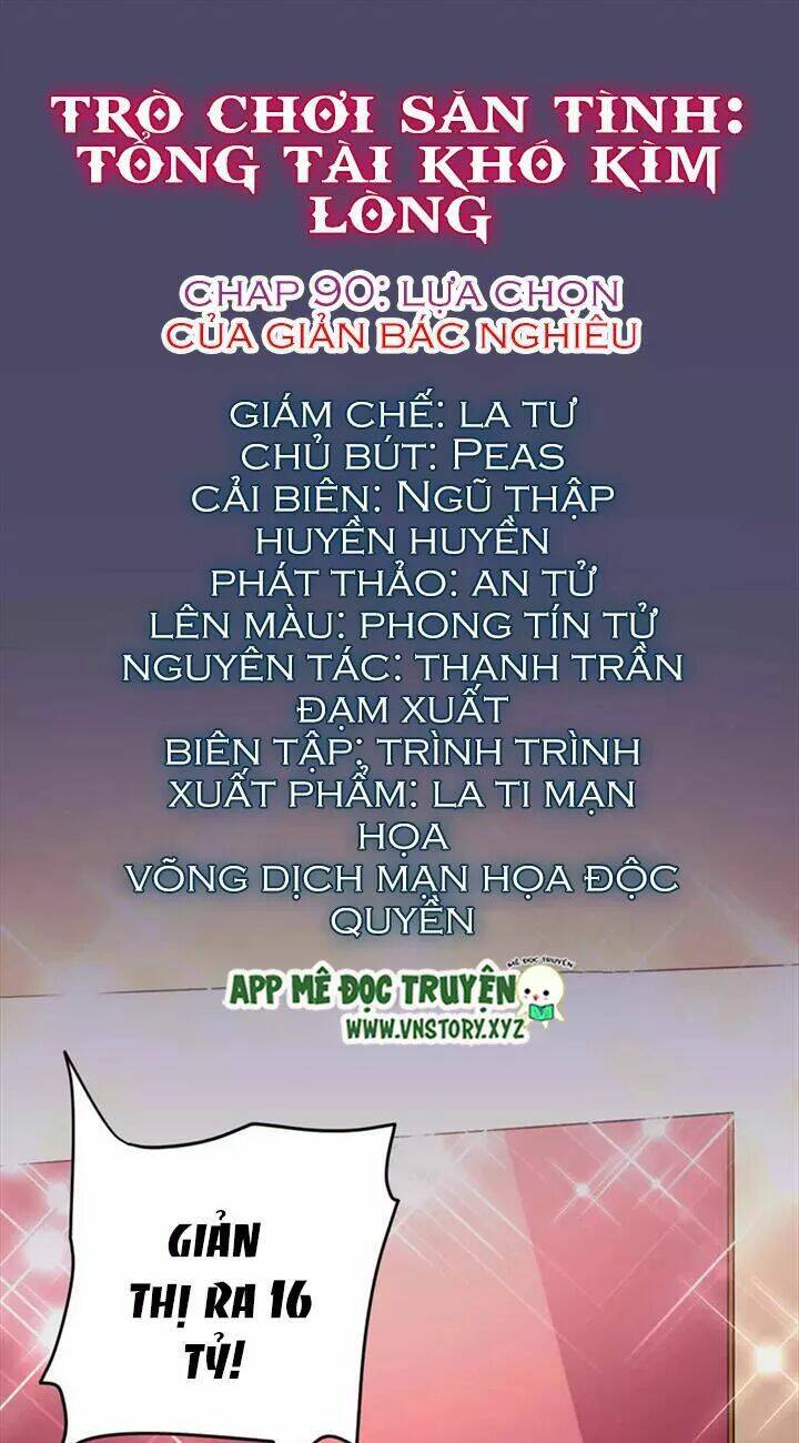 Trò Chơi Săn Tình – Tổng Tài Khó Kìm Lòng Chapter 90 - Trang 2